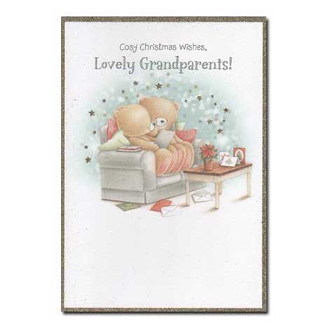 Lovely Grandparents Forever Friends Christmas Card